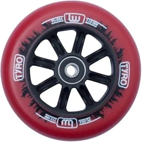 4065324004048-1.jpg LONGWAY TYRO NYLON CORE ΡΟΔΑ ΓΙΑ ΠΑΤΙΝΙ FREESTYLE 110mm RED/BLACK FLAME