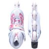 ROCES COMPY 9.0 ΠΑΤΙΝΙΑ ROLLER SKATES ΑΥΞΟΜΕΙΟΥΜΕΝΑ IN-LINE WHITE-PINK-VIOLET (No 38-41) 400859/001
