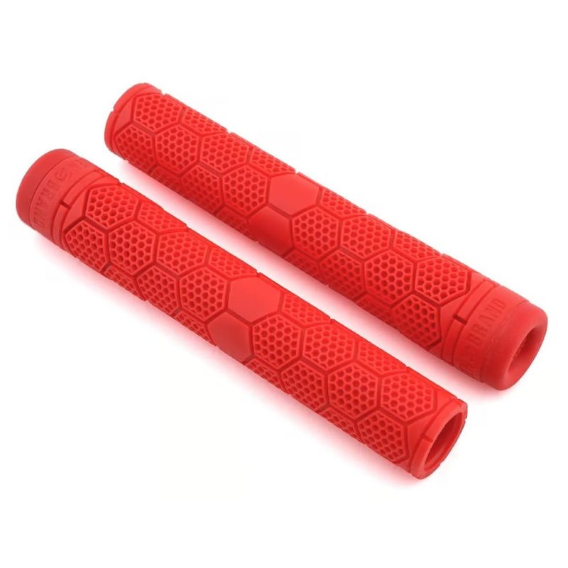 811652023787-2.jpg STOLEN HIVE SUPERSTICK FLANGLESS GRIPS RED 165mm