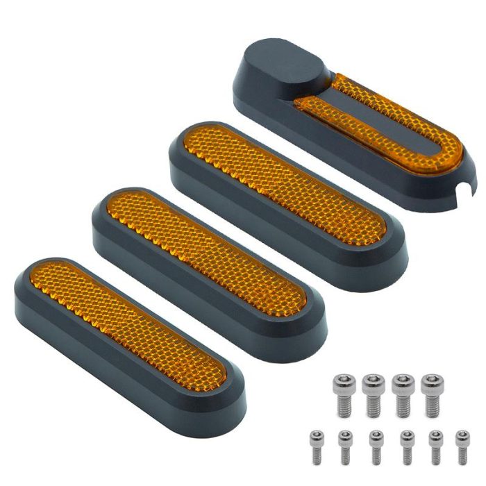 eWHEEL ΣΕΤ ΠΛΑΙΝΑ ΚΑΠΑΚΙΑ ΤΡΟΧΩΝ XIAOMI Mi4 ΜΕ ΑΝΤΑΝΑΚΛΑΣΤΙΚΑ ΚΑΙ ΒΙΔΕΣ BLACK/YELLOW CMM946