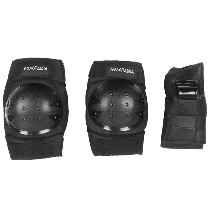 ΑΘΛΟΠΑΙΔΙΑ ΣΕΤ ΠΑΙΔΙΚΑ ΠΡΟΣΤΑΤΕΥΤΙΚΑ – ΕΠΙΓΩΝΑΤΙΔΕΣ/ΕΠΙΑΓΚΩΝΙΔΕΣ ΚΑΙ ΠΕΡΙΚΑΡΠΙΑ ΜΑΥΡΟ SMALL