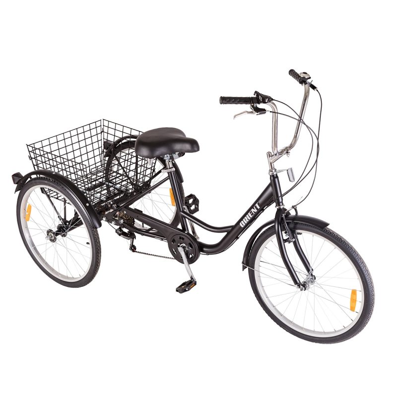ORIENT CARGO REAR BASKET ΤΡΙΚΥΚΛΟ 24'' 6sp ΜΑΥΡΟ (100001) 2024